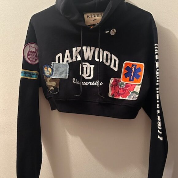 Riley 1880 All Patched Up College Showgirl Oakwood Special Edition Hoodie NEW XS - Picture 5 of 15
